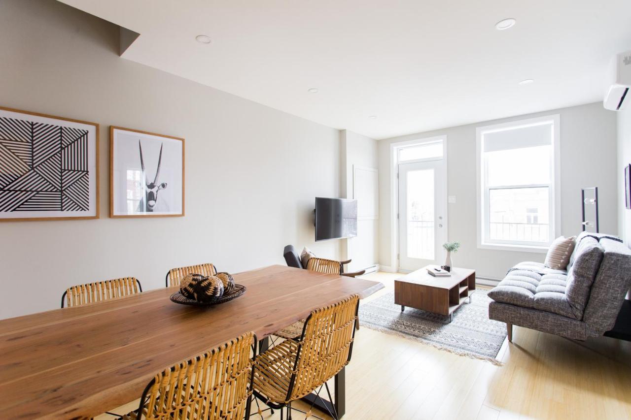 Trendy Little Italy 3 Bedroom Condo By Den Stays モントリオール エクステリア 写真